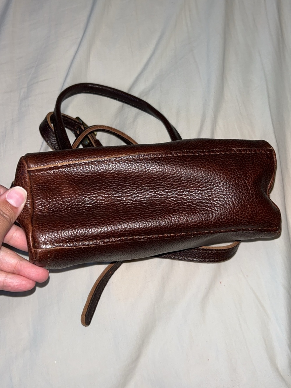 Portland Leather Small Sloan Doctor Bag in Coldbrew - Picture 3 of 5